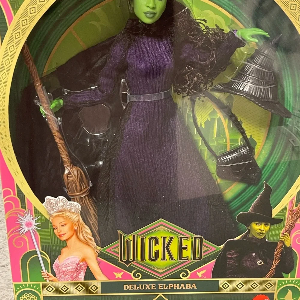 Mattel - Wicked Enchanting Glinda Upland Doll Set-Wicked Deluxe Elphaba - NIP